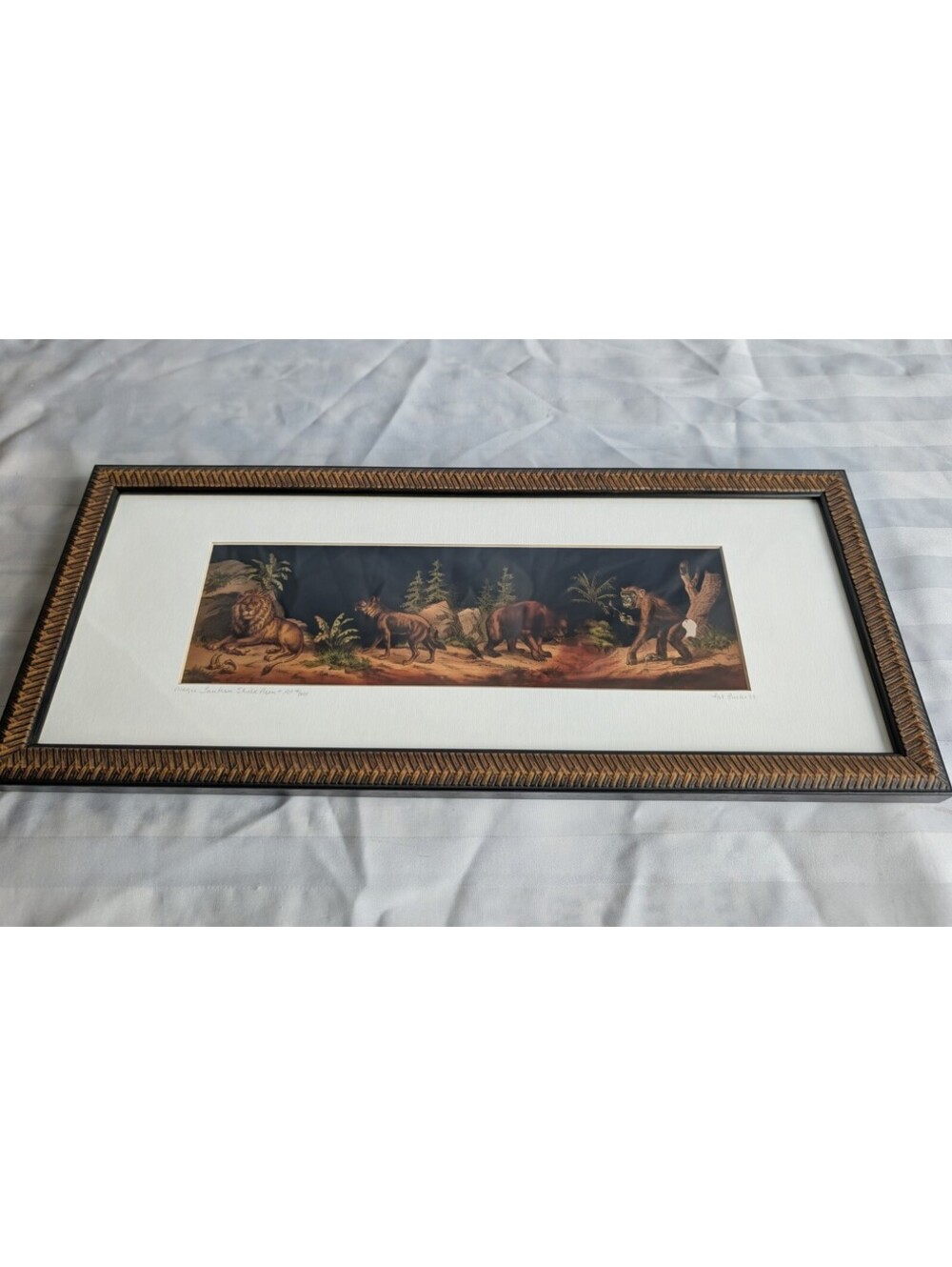 Patricia 'Pat' Burke 1999 Signed Limited Edition Wildlife Shadowbox Print Framed